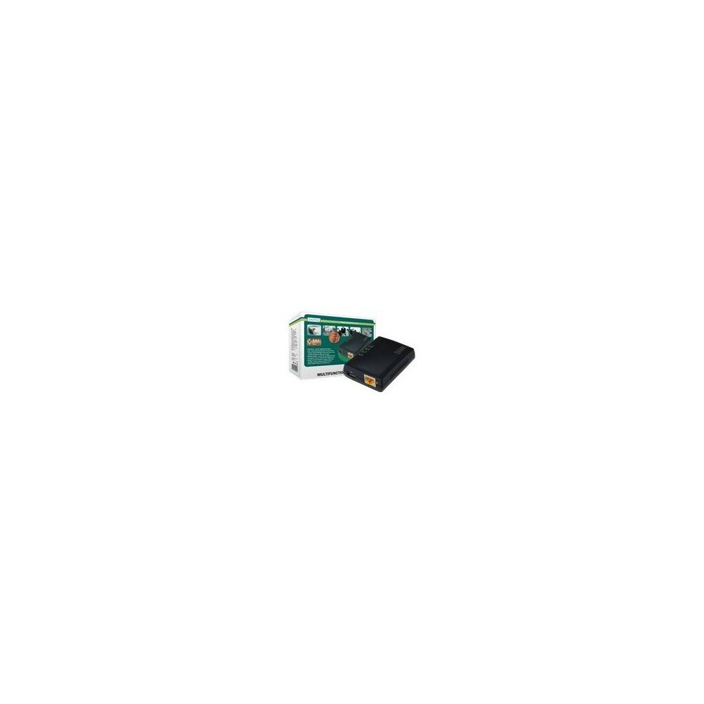 DIGITUS DN-13020 - Nero - Attività - Collegamento - Potenza - USB - LAN Ethernet - 10,100 Mbit/s - FTP - SMB - CIFS - Windows 7