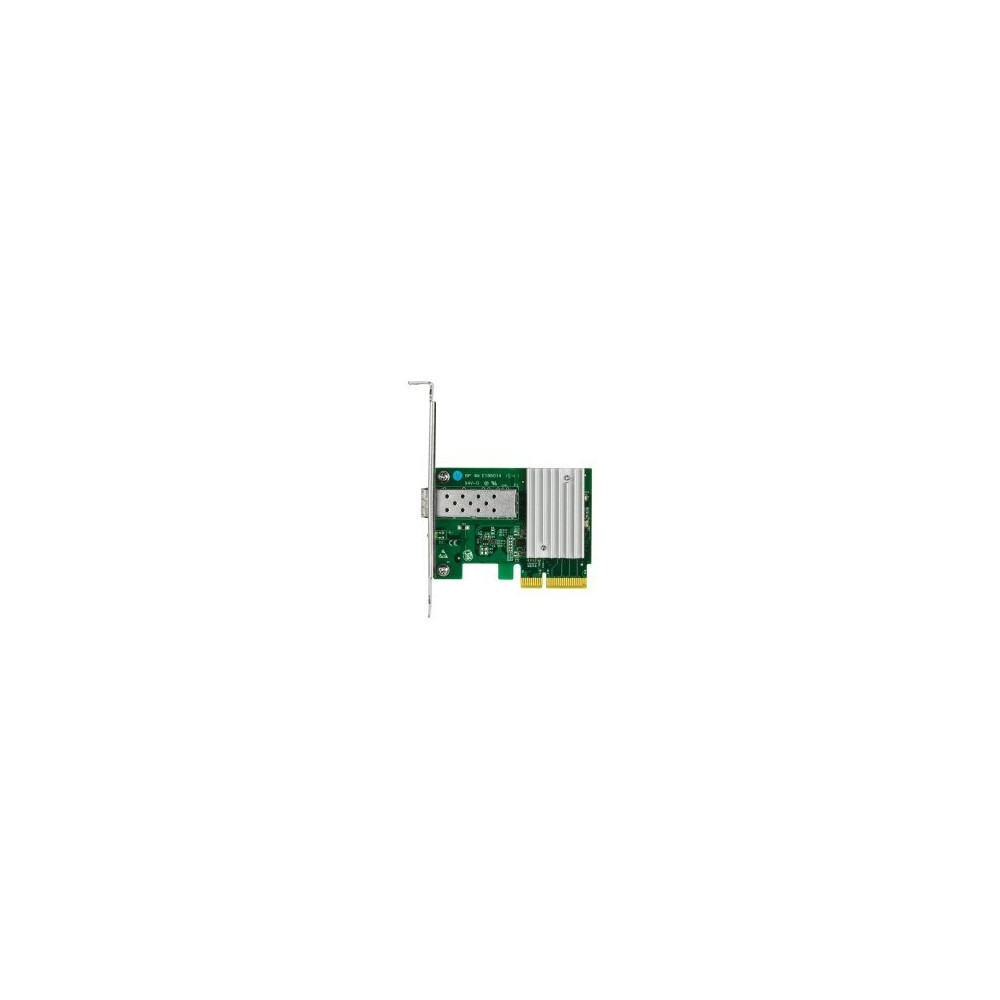 TRENDnet TEG-10GECSFP - Interno - Cablato - PCI Express - Fibra - 10000 Mbit/s - Verde - Argento