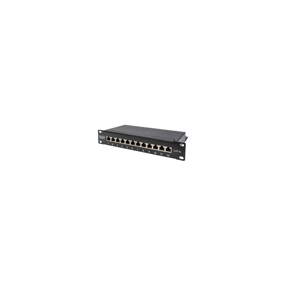 DIGITUS DN-91612S-EA - 10 Gigabit Ethernet - RJ-45 - Cat6a - 22/26 - Nero - Metallo