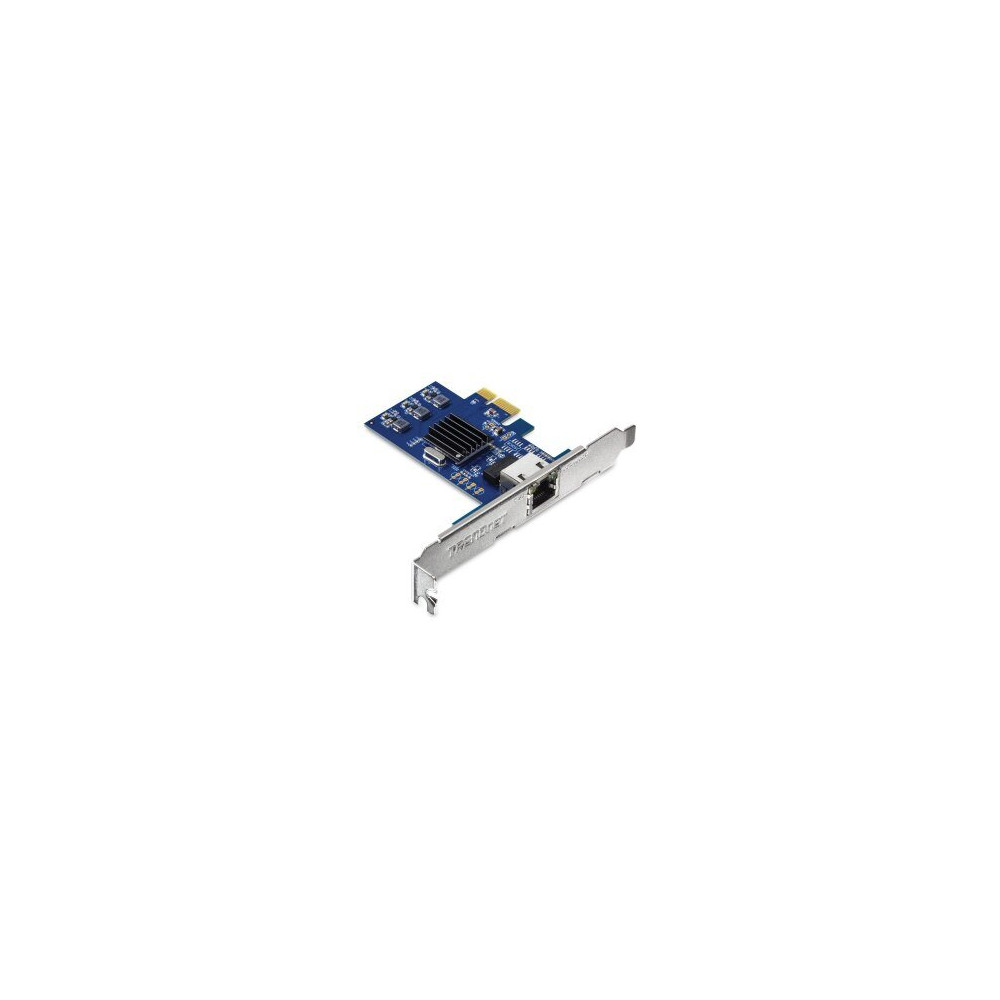 TRENDnet TEG-25GECTX - Interno - Cablato - PCI Express - Ethernet - 2500 Mbit/s - Blu - Argento