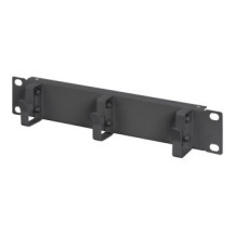 DIGITUS DN-10-ORG-1U-B - Pannello di gestione del cavo - Nero - 1U