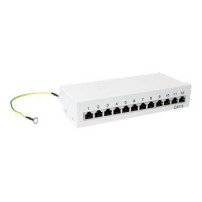 LogiLink NP0017A - Cat6 - Grigio - Acciaio - Montaggio a rack - 1U - CE