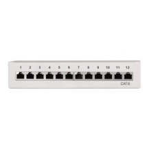 LogiLink NP0017A - Cat6 - Grigio - Acciaio - Montaggio a rack - 1U - CE