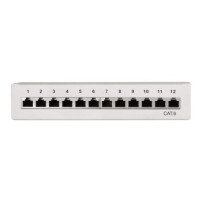 LogiLink NP0017A - Cat6 - Grigio - Acciaio - Montaggio a rack - 1U - CE