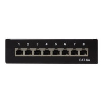 LogiLink NP0018B - 10 Gigabit Ethernet - 10000 Mbit/s - Cat6a - S/UTP (STP) - Nero - Acciaio
