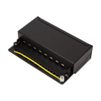 LogiLink NP0018B - 10 Gigabit Ethernet - 10000 Mbit/s - Cat6a - S/UTP (STP) - Nero - Acciaio