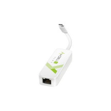 Techly IADAP USB31-ETGIGA3 - Cablato - USB tipo-C - Ethernet - 5000 Mbit/s - Bianco