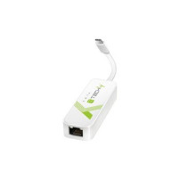 Techly IADAP USB31-ETGIGA3 - Cablato - USB tipo-C - Ethernet - 5000 Mbit/s - Bianco