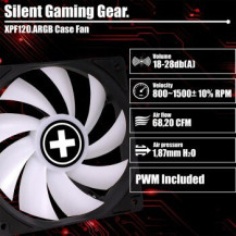 Xilence Performance A+ XF063 - Ventilatore - 12 cm - 500 Giri/min - 1500 Giri/min - 32,5 dB - 119 pdc/min