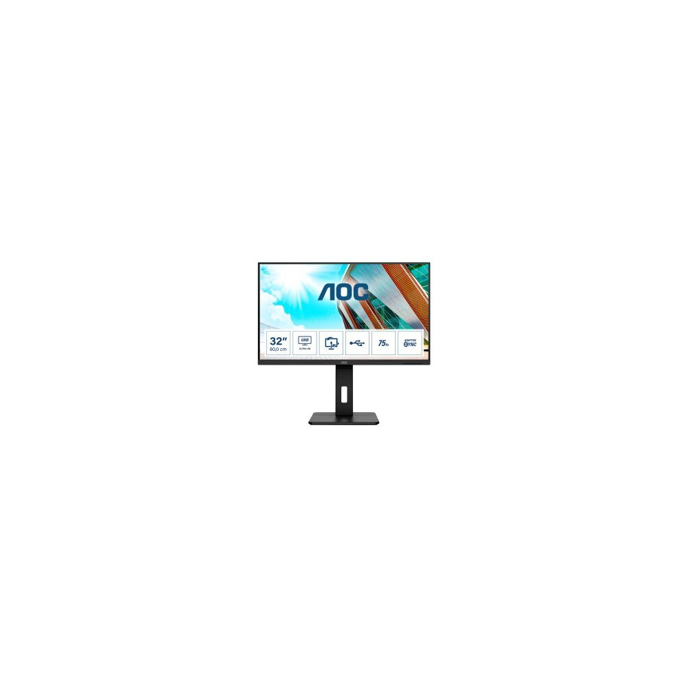 AOC P2 U32P2 - 80 cm (31.5″) - 3840 x 2160 Pixel - 4K Ultra HD - LED - 4 ms - Nero