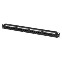 LogiLink Patch Panel 19″ CAT6 24-Port - Nero