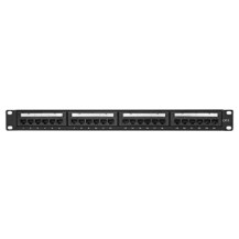 LogiLink Patch Panel 19″ CAT6 24-Port - Nero