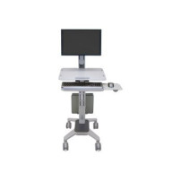 Ergotron WorkFit-C Single LD Sit-Stand Workstation - Wagen - Grigio