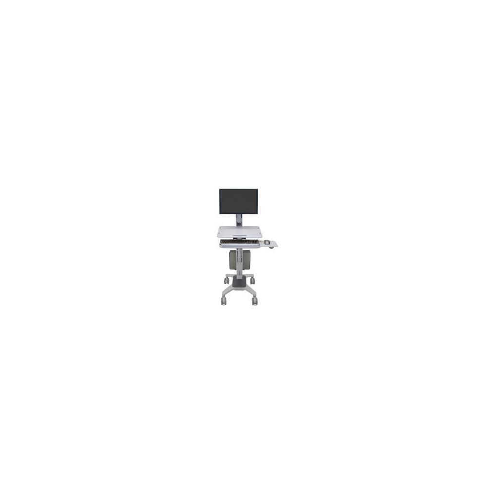 Ergotron WorkFit-C Single LD Sit-Stand Workstation - Wagen - Grigio