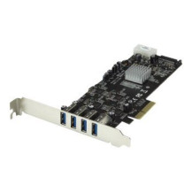 StarTech.com Adattatore scheda SuperSpeed USB 3.0 con 4 porte PCI Express (PCIe) con 4 canali da 5 Gbps dedicati - UASP - Alimen