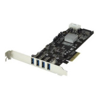 StarTech.com Adattatore scheda SuperSpeed USB 3.0 con 4 porte PCI Express (PCIe) con 4 canali da 5 Gbps dedicati - UASP - Alimen
