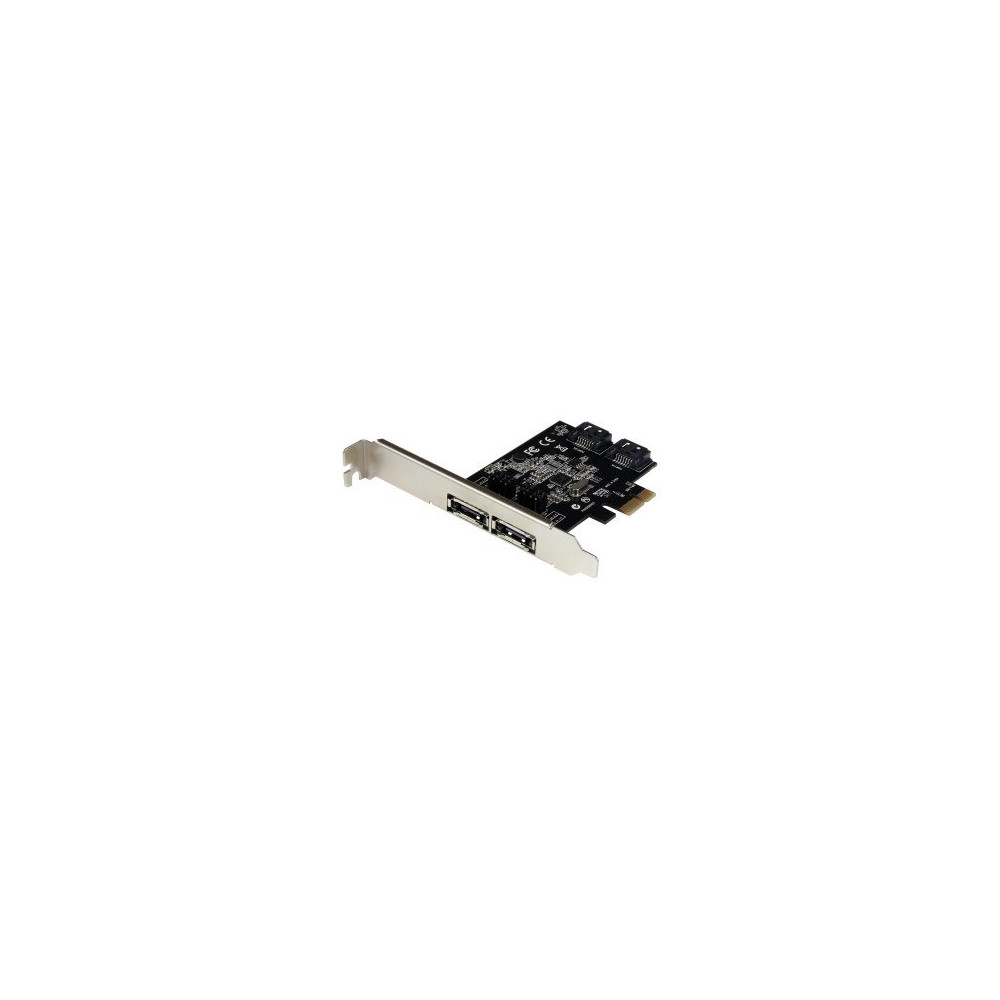 StarTech.com Scheda controller PCI Express SATA 6 Gbps eSATA 2 porte - Scheda PCIe SATA III a due porte - 2 int/2 est - PCIe - S