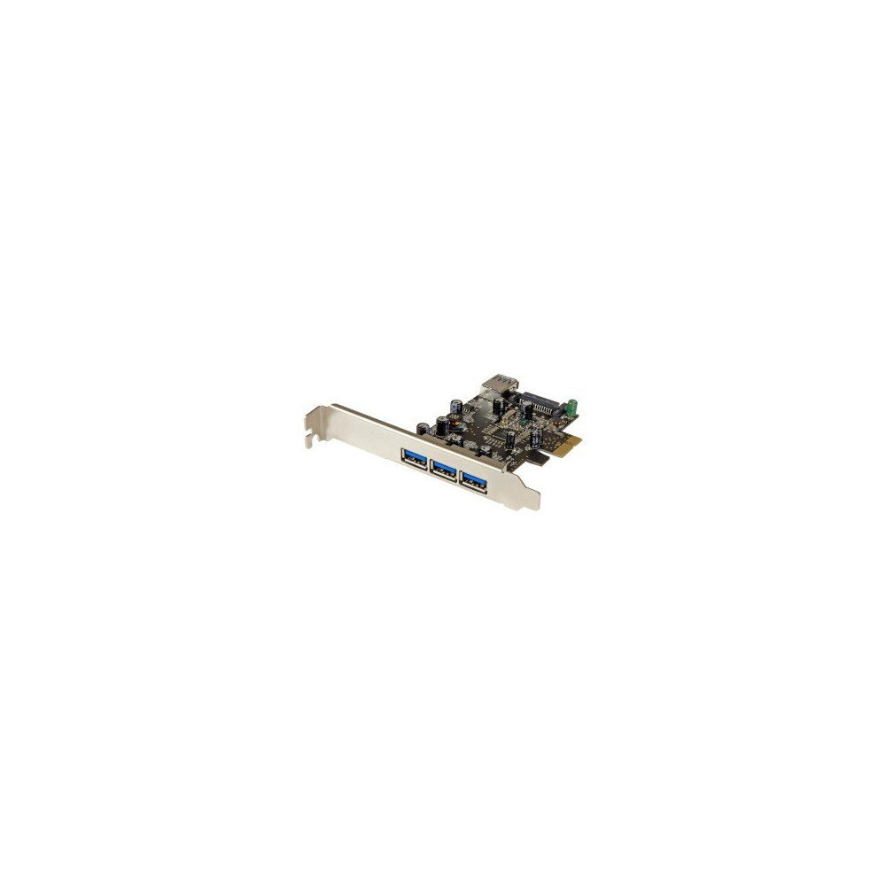 StarTech.com Scheda Espansione PCI Express USB 3.0 SuperSpeed a 4 porte ( 3 esterne - 1 interna ) - PCIe - USB 3.2 Gen 1 (3.1 Ge
