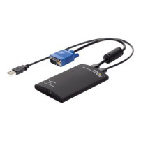 StarTech.com Laptop crash cart adapter portatile Console KVM a USB 2.0 - USB - USB - VGA - Nero - USB Mini-B - PS/2 + USB 2.0 A