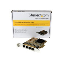 StarTech.com Adattatore Scheda di Rete Ethernet Gigabit PCI express PCIe NIC a 4 porte - Interno - Cablato - PCI Express - Ether