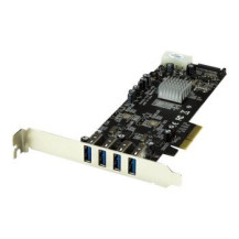 StarTech.com Adattatore scheda SuperSpeed USB 3.0 con 4 porte PCI Express (PCIe) con 2 canali da 5 Gbps dedicati - UASP - Alimen