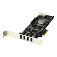 StarTech.com Adattatore scheda SuperSpeed USB 3.0 con 4 porte PCI Express (PCIe) con 2 canali da 5 Gbps dedicati - UASP - Alimen