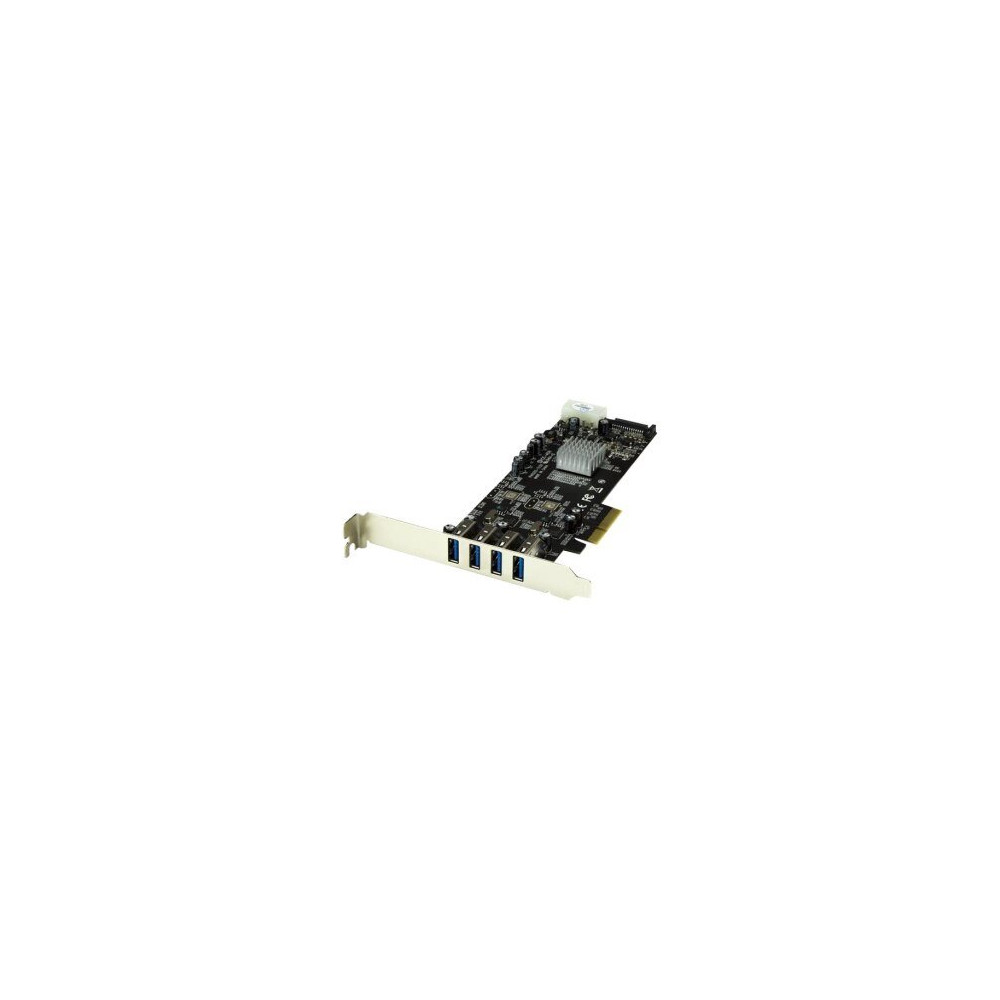 StarTech.com Adattatore scheda SuperSpeed USB 3.0 con 4 porte PCI Express (PCIe) con 2 canali da 5 Gbps dedicati - UASP - Alimen