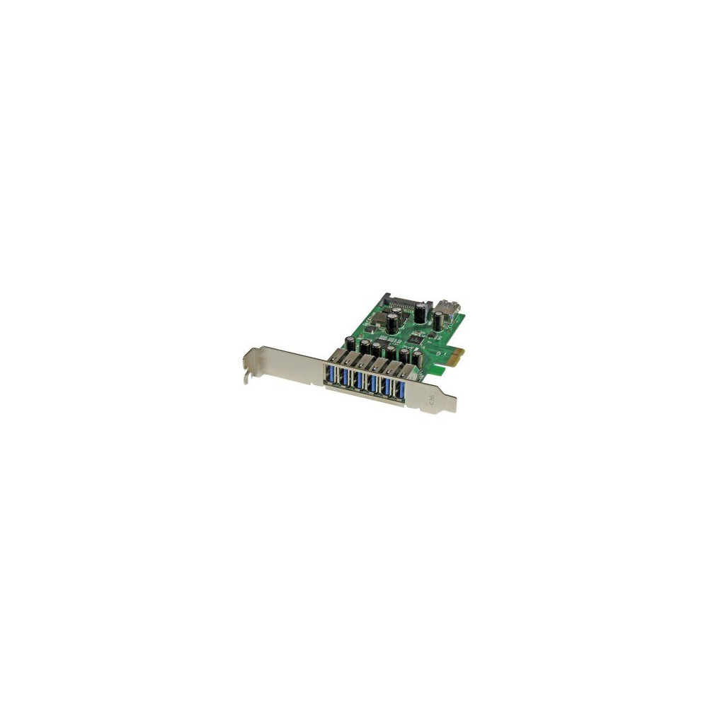 StarTech.com Scheda Espansione PCI Express USB 3.0 a 7 porte con profilo basso e standard - alimentazione SATA - PCIe - SATA,USB