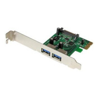 StarTech.com Adattatore scheda SuperSpeed USB 3.0 con 2 porte PCI Express (PCIe) con UASP - Alimentazione SATA - PCIe - USB 3.2