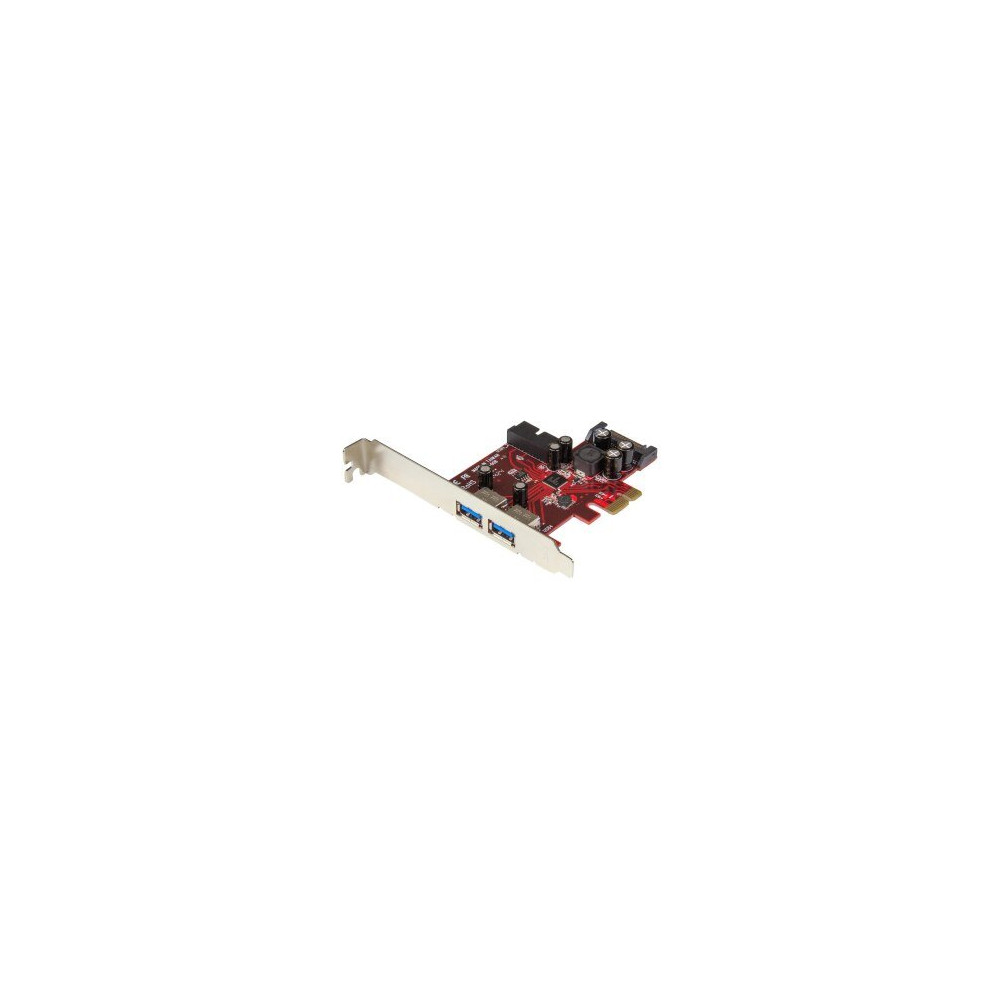 StarTech.com Scheda Espansione PCI Express USB 3.0 a 4 porte - 2 interne - 2 esterne - Adattatore PCIe alimentato SATA - PCIe -