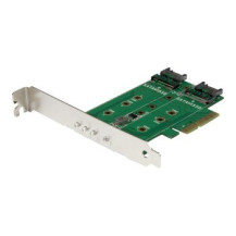StarTech.com Adattatore SSD M.2 NGFF a 3 porte - 1x M.2 PCIe ( NVMe) - 2x M.2 SATA III M.2 - PCIe 3.0 - PCIe - M.2,SATA - Piena