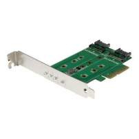 StarTech.com Adattatore SSD M.2 NGFF a 3 porte - 1x M.2 PCIe ( NVMe) - 2x M.2 SATA III M.2 - PCIe 3.0 - PCIe - M.2,SATA - Piena