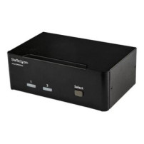 StarTech.com Switch KVM a 2 porte DisplayPort per doppio Monitor - 4k 60hz - 3840 x 2160 Pixel - 4K Ultra HD - Nero