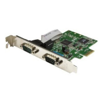 StarTech.com Scheda Seriale PCI Express da 2 porte DB9 con UART 16C1050 - RS232 - PCIe - Seriale - Piena altezza/Basso profilo -
