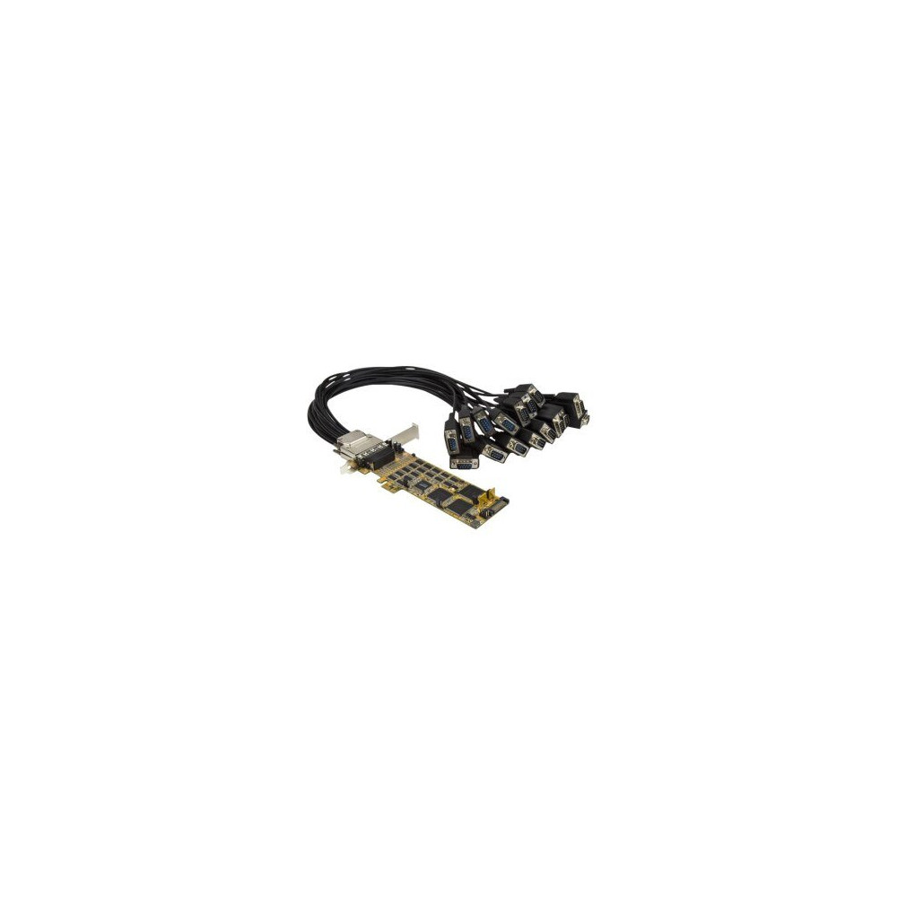 StarTech.com Scheda seriale a basso profilo da 16 porte - RS232 - PCI Express - PCIe - Seriale - A basso profilo - PCIe 1.1 - RS