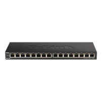 D-Link DGS-1016S Non gestito Gigabit Ethernet (10/100/1000) Nero