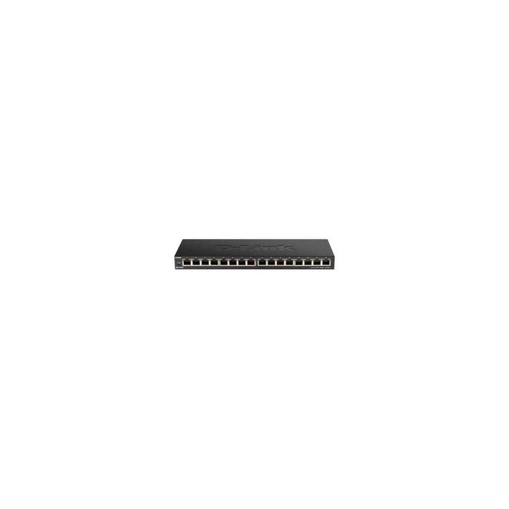 D-Link DGS-1016S Non gestito Gigabit Ethernet (10/100/1000) Nero