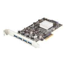 StarTech.com PEXUSB314A2V2 - PCIe - USB 3.2 Gen 2 (3.1 Gen 2) - PCIe 3.0 - SATA a 15 pin - Nero - Metallico - 40000 h