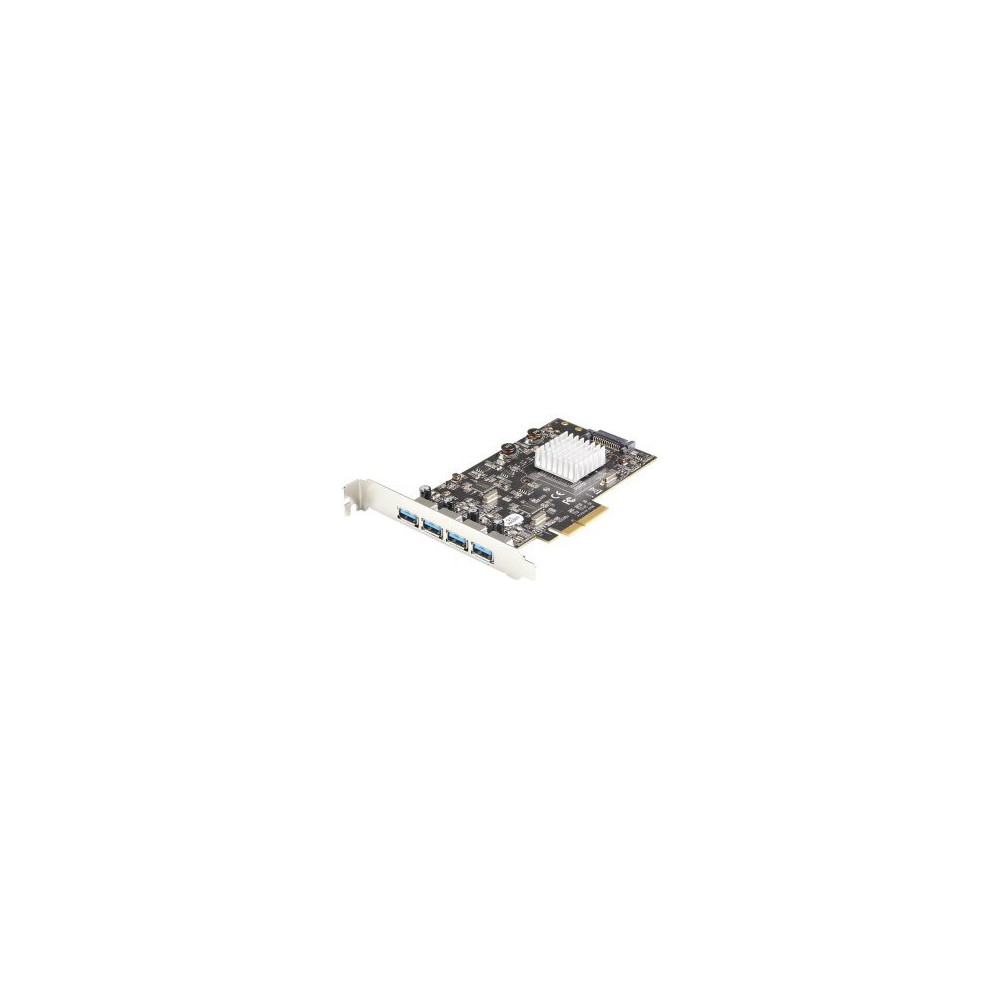 StarTech.com PEXUSB314A2V2 - PCIe - USB 3.2 Gen 2 (3.1 Gen 2) - PCIe 3.0 - SATA a 15 pin - Nero - Metallico - 40000 h