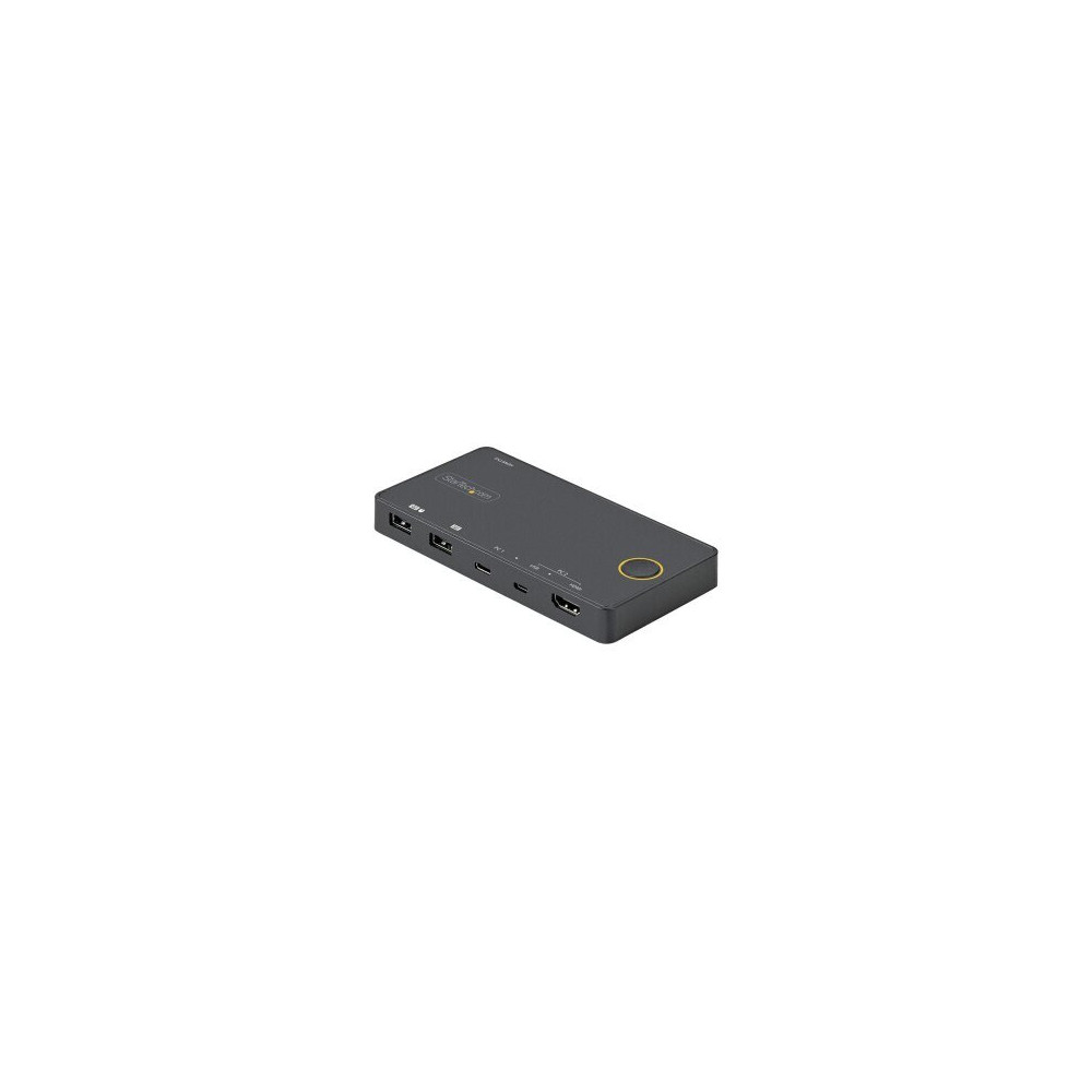 StarTech.com 2 Port USB-A+ HDMI/USB-C KVM Switch 4K - Interruttore - 2-port