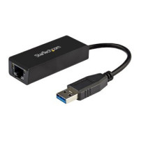 StarTech.com Adattatore USB 3.0 a Ethernet Gigabit (RJ45) - Scheda di rete NIC LAN Esterna USB3.0 a Ethernet 10/100/1000 Mbps -