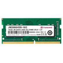 Transcend JetRam JM2666HSB-16G - 16 GB - 2 x 8 GB - DDR4 - 2666 MHz - 260-pin SO-DIMM