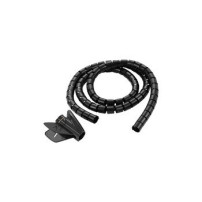 Techly Guaina raccogli cavi Ø cm. 2.5 m 2 - 5 + 1 inseritore (ISWT-KIT-BK) - 2,5 m - Nero