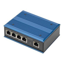 DIGITUS 4 Port Gigabit Netzwerk PoE Switch Industrial