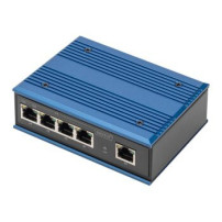 DIGITUS 4 Port Gigabit Netzwerk PoE Switch Industrial