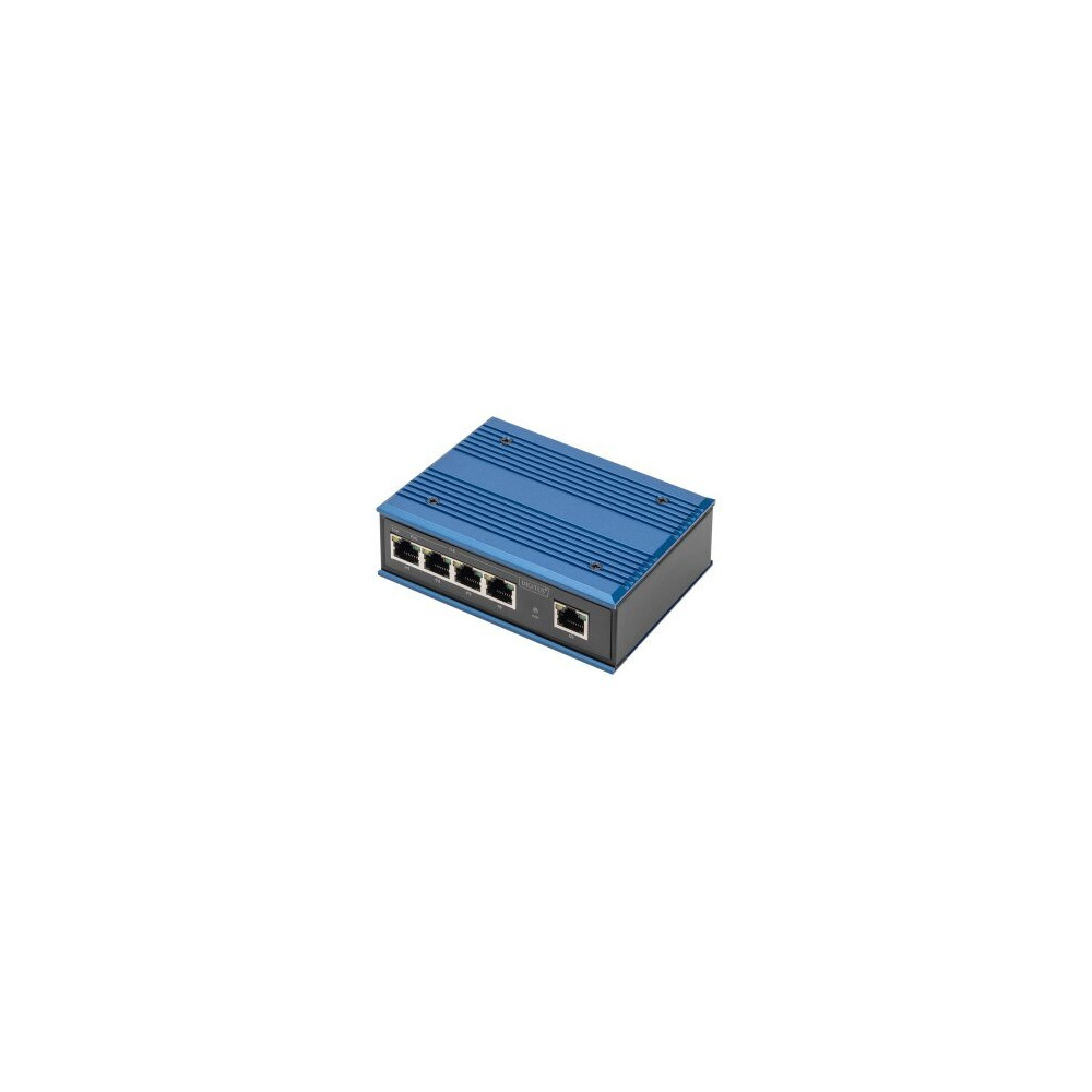 DIGITUS 4 Port Gigabit Netzwerk PoE Switch Industrial