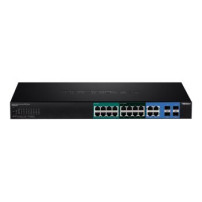 TRENDnet TPE-204US - Gestito - Gigabit Ethernet (10/100/1000) - Supporto Power over Ethernet (PoE) - Montaggio rack - 1U