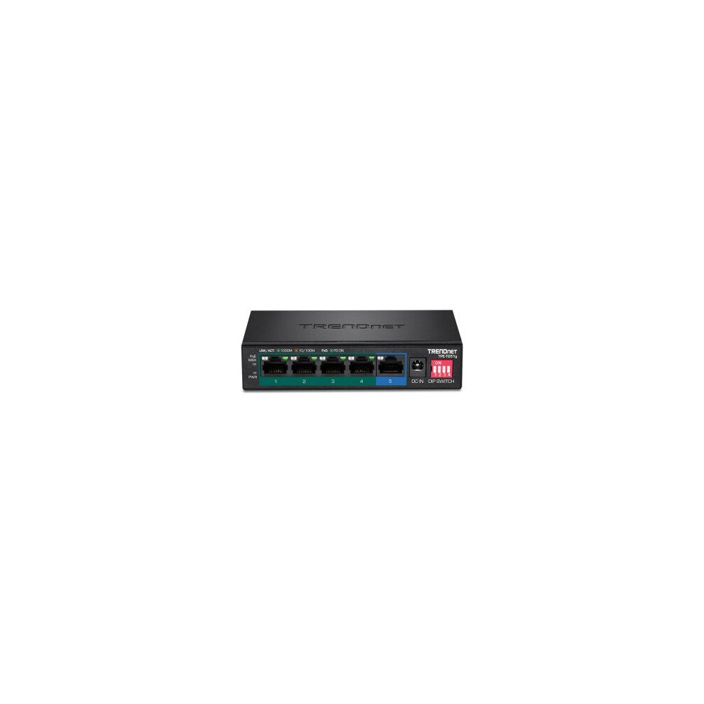 TRENDnet TPE-TG51G - Gigabit Ethernet (10/100/1000) - Full duplex - Supporto Power over Ethernet (PoE) - Montabile a parete