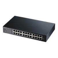 ZyXEL Switch 19″ Smart 24 ports Giga Desktop fanless V3