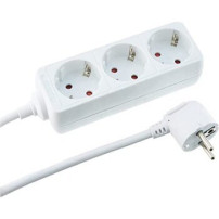 EFB Elektronik Steckdosenleiste 3 x Schutzkontakt ohne Schalter weiß